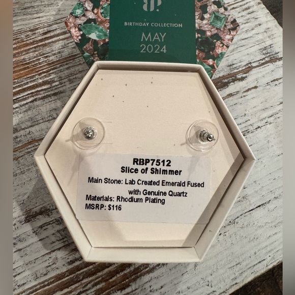 A Slice of Shimmer. Bomb party May Collection Earrings. - Picture 2 of 2